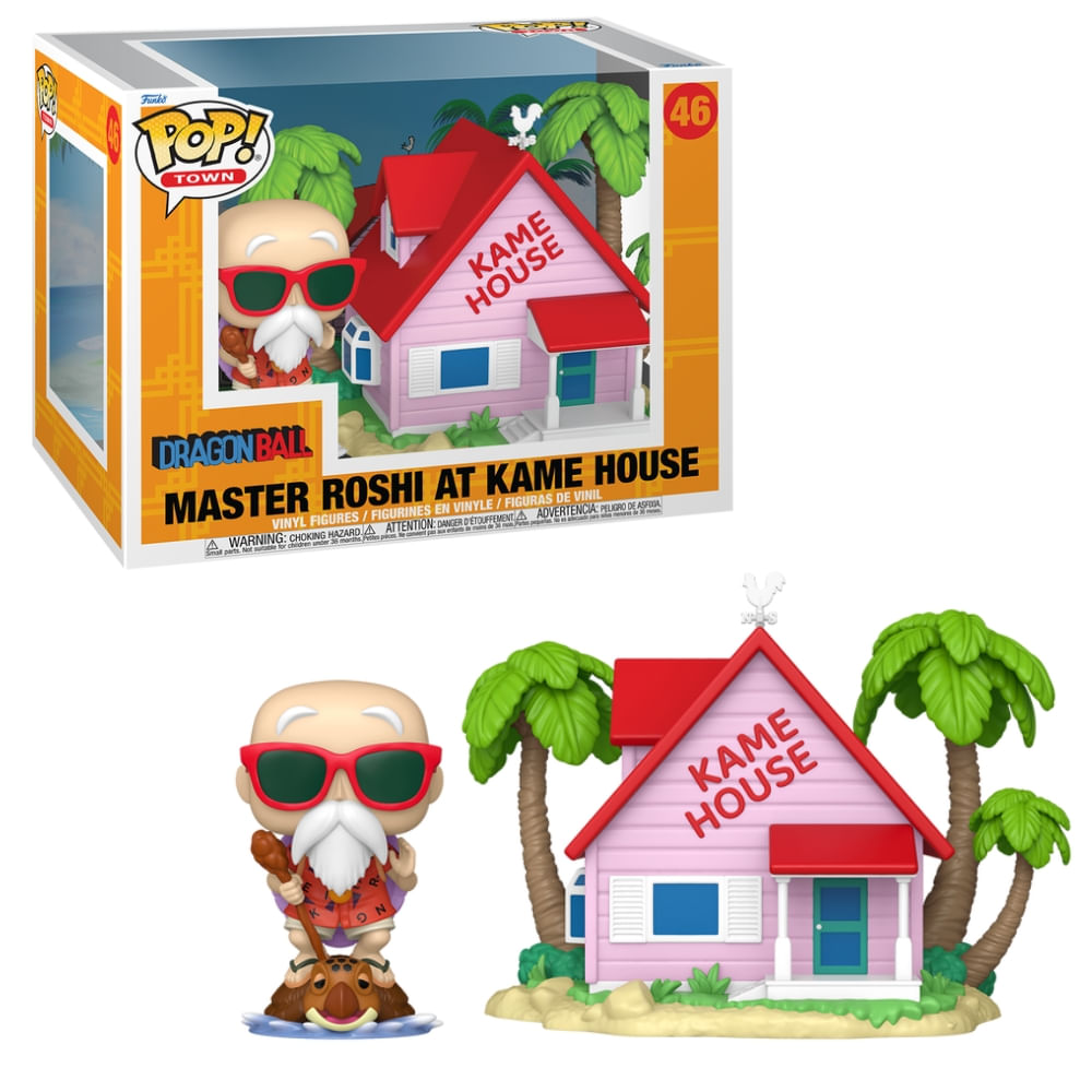 Boneco Funko Pop! Town Dragon Ball - Casa do Mestre Kame