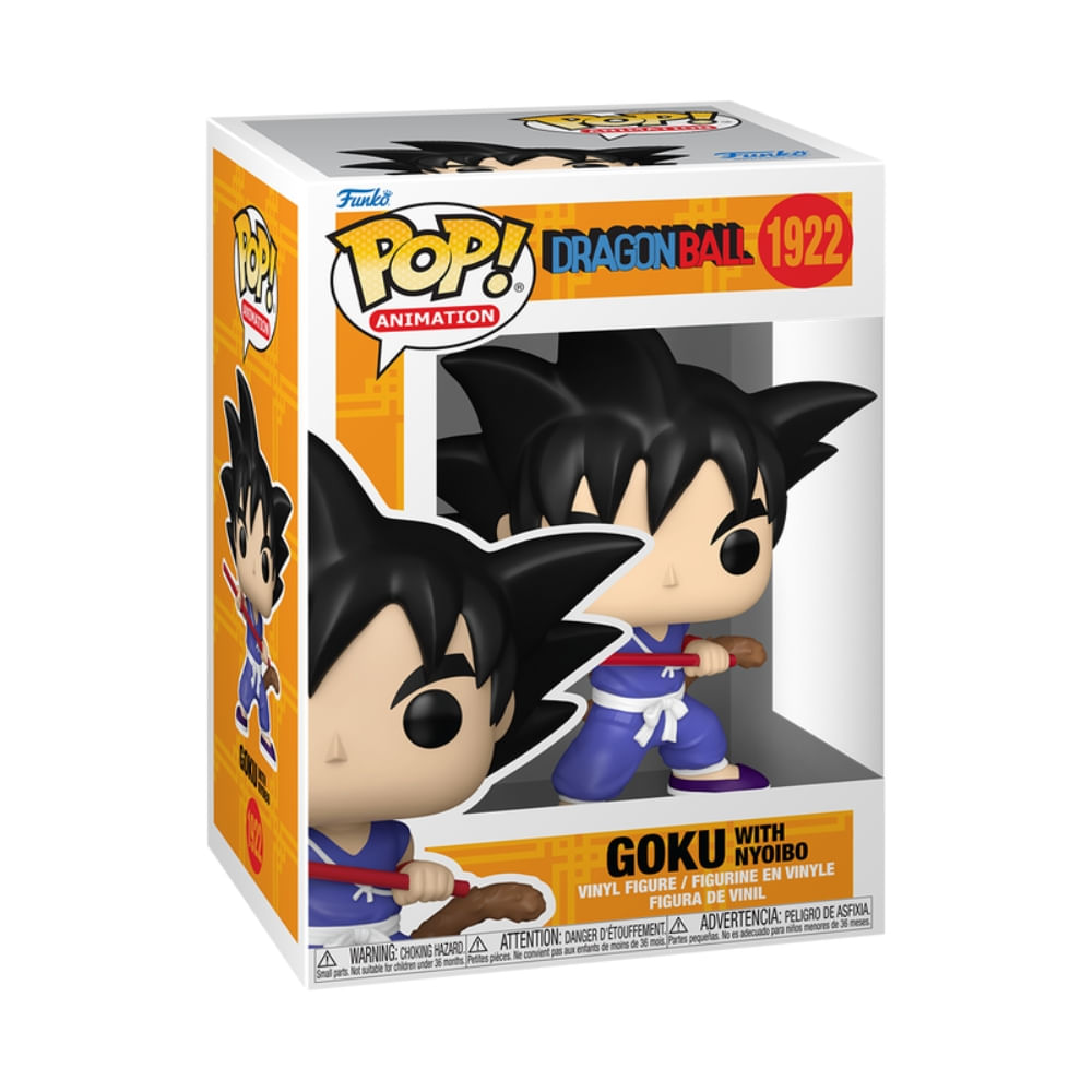 Boneco Funko Pop! Dragon Ball - Goku com Nyoibou - Imagem 2