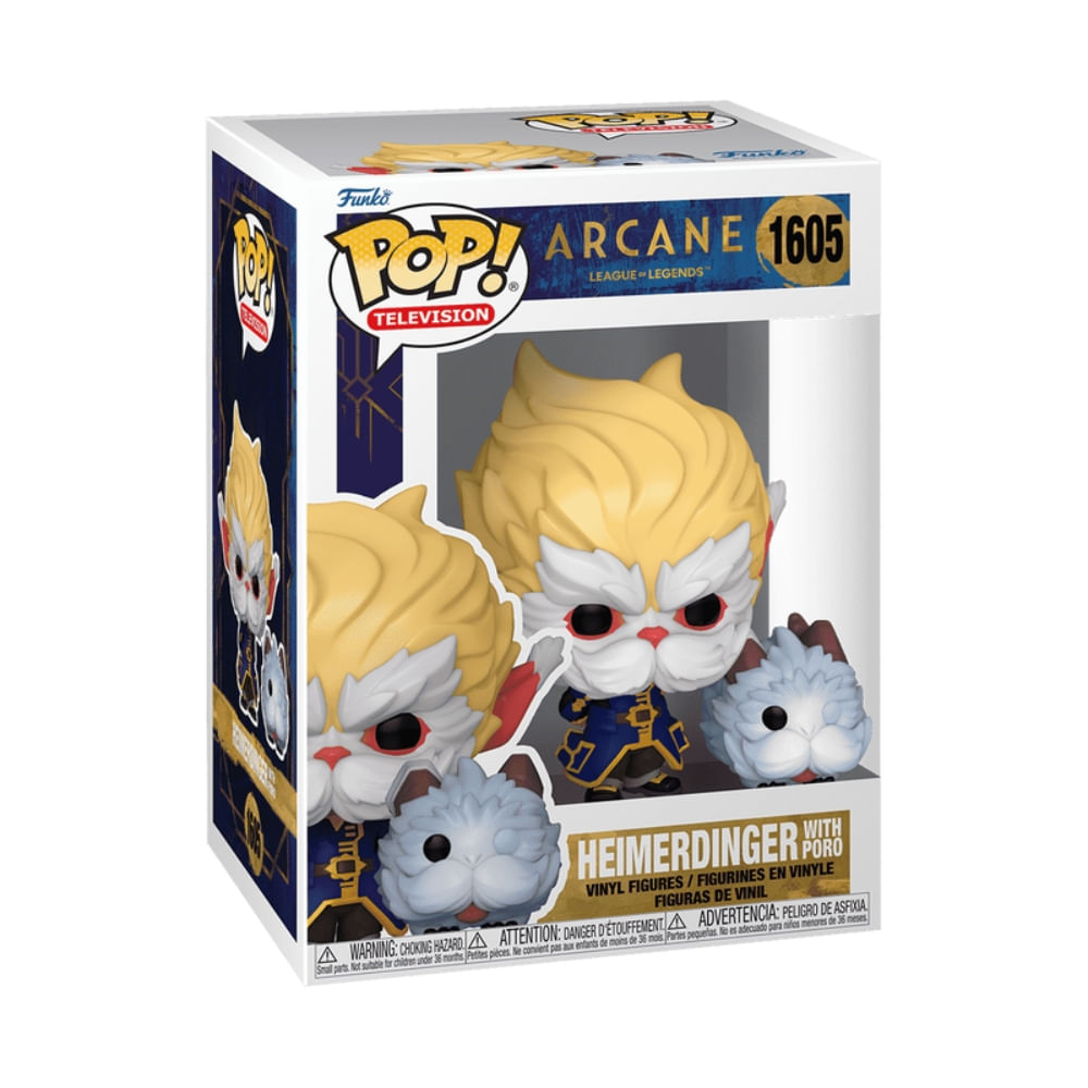 Boneco Funko Pop! & Buddy Arcane League of Legends - Heimerdinger com Poro - Imagem 2