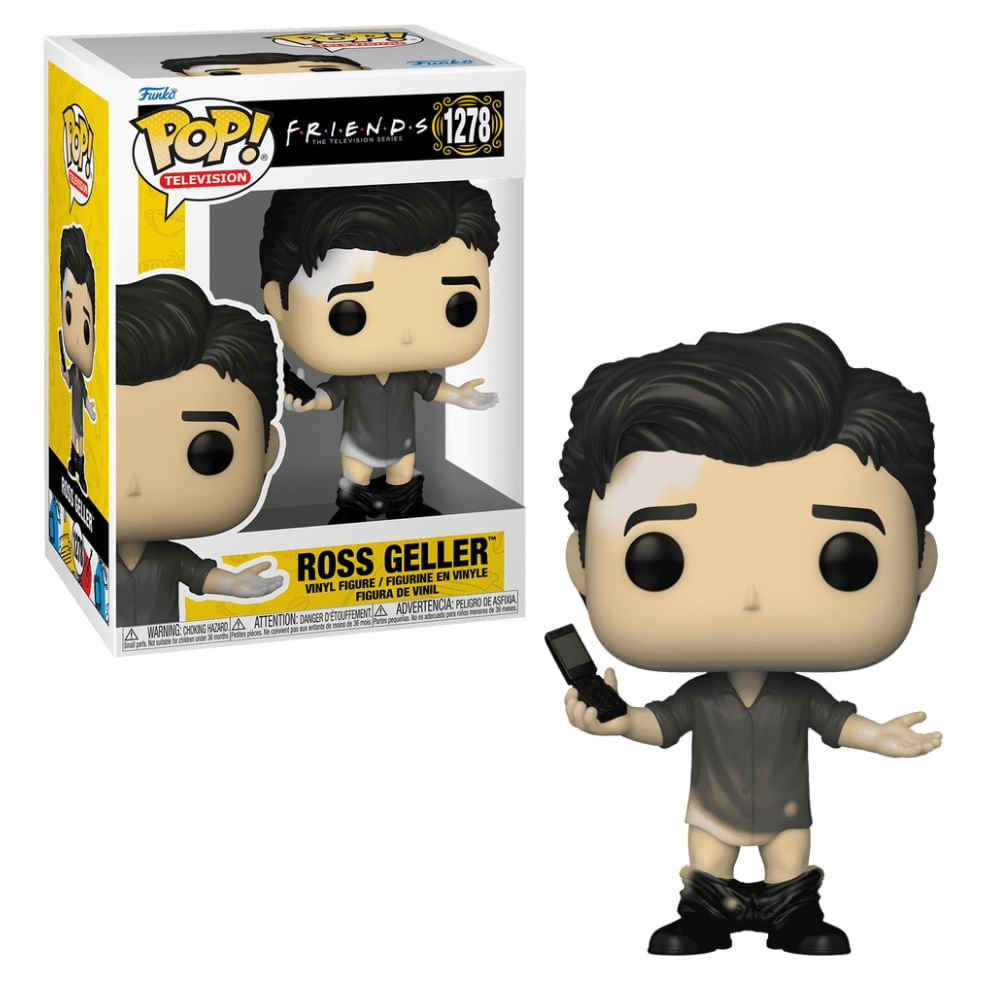 Boneco Funko Pop! Friends - Ross com Calça de Couro
