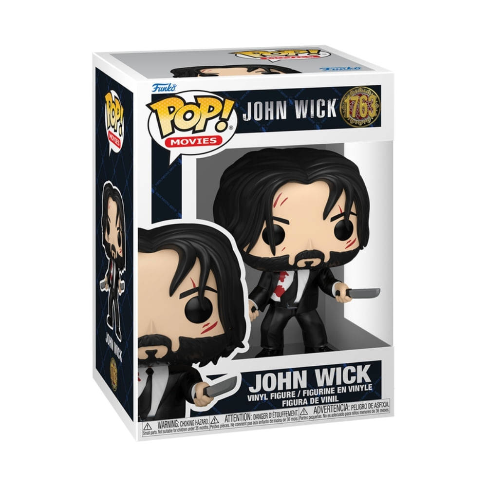 Boneco Funko Pop! John Wick - John Wick com duas facas - Imagem 3