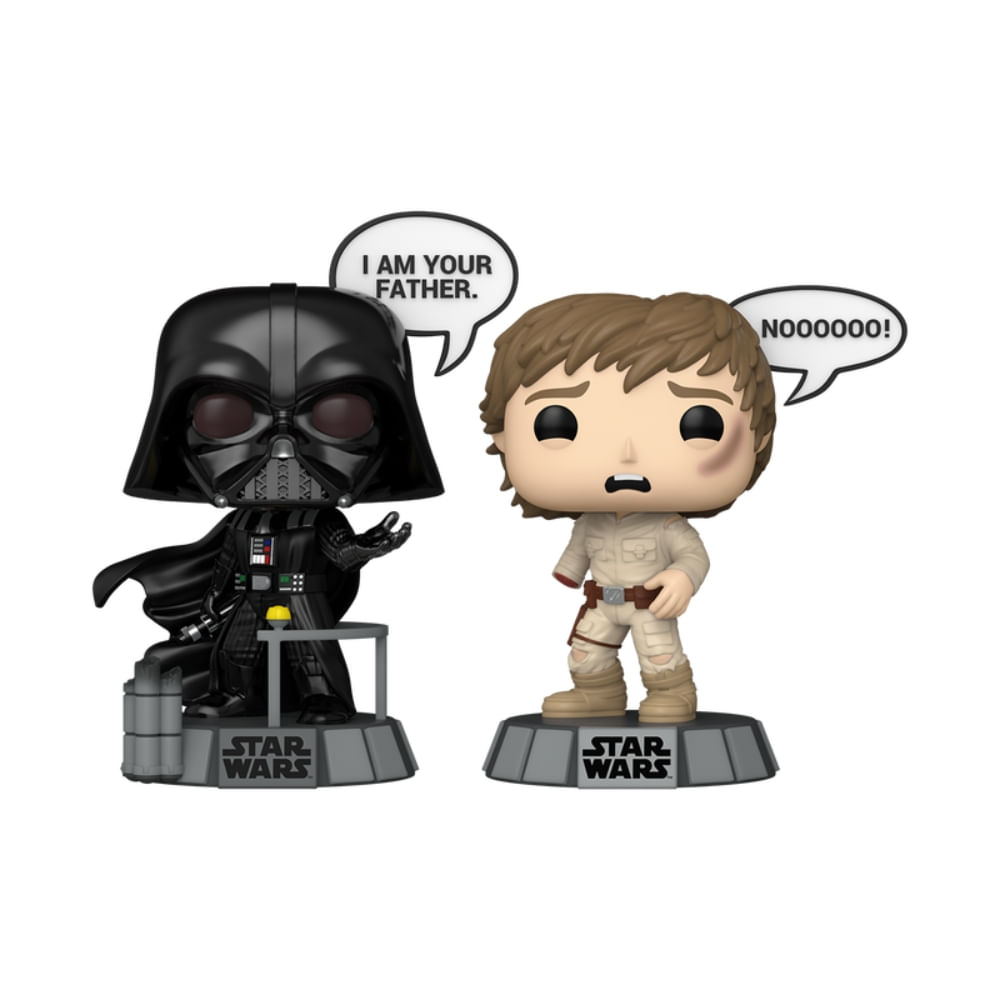 Boneco Funko Pop! Star Wars Sayings - Darth Vader e Luke - Imagem 2