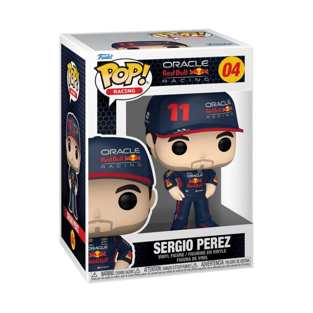 Boneco Funko Pop! Racing Oracle Red Bull - Sergio Perez - Imagem 3