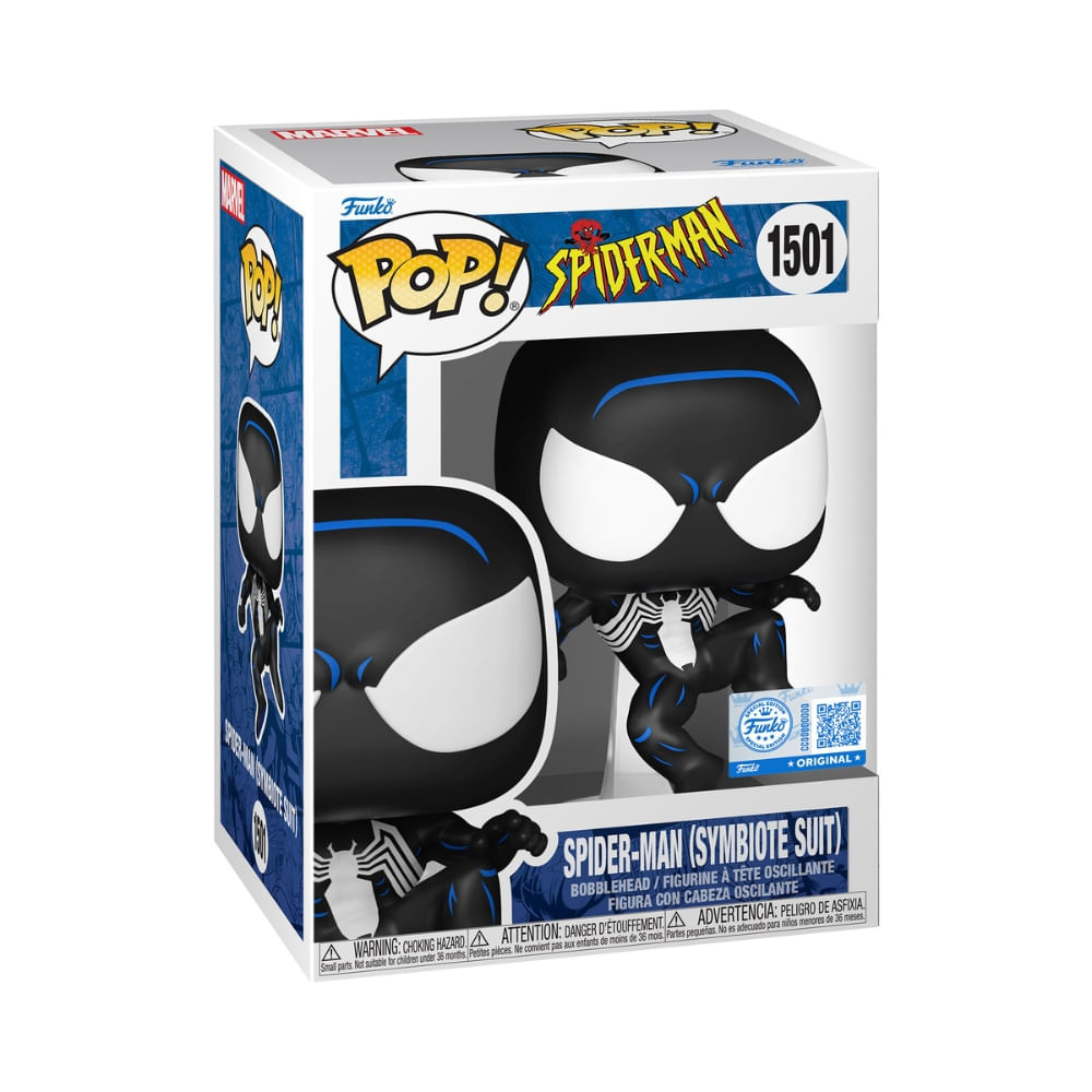 Boneco Funko Pop! Marvel Homem-Aranha - Homem-Aranha Traje Preto - Imagem 3
