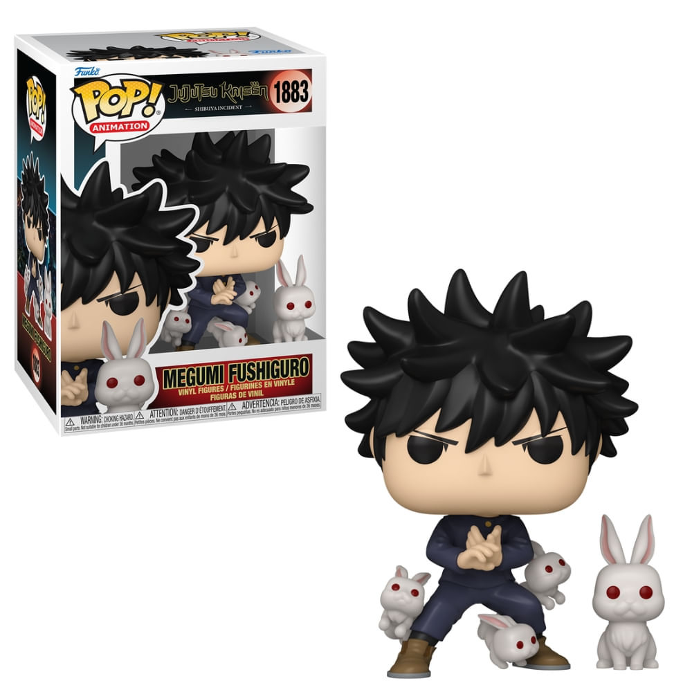 Boneco Funko Pop! & Buddy Jujutsu Kaisen  Megumi com Coelhos
