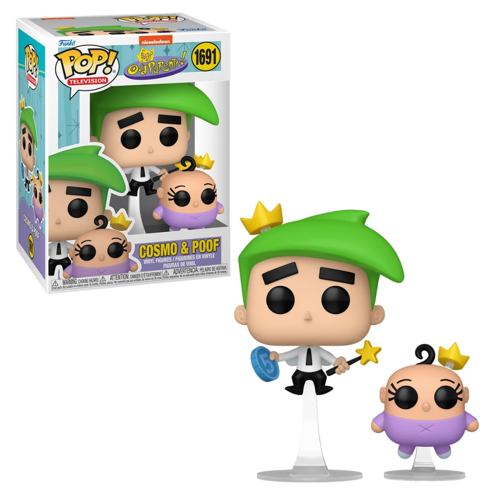 Boneco Funko Pop! & Buddy Os Padrinhos Mágicos  Cosmo e Poof