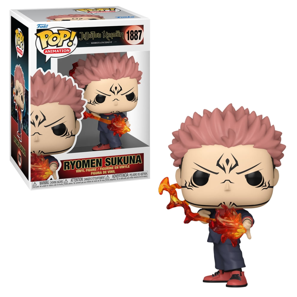 Boneco Funko Pop! Jujutsu Kaisen - Sukuna com Flecha de Fogo
