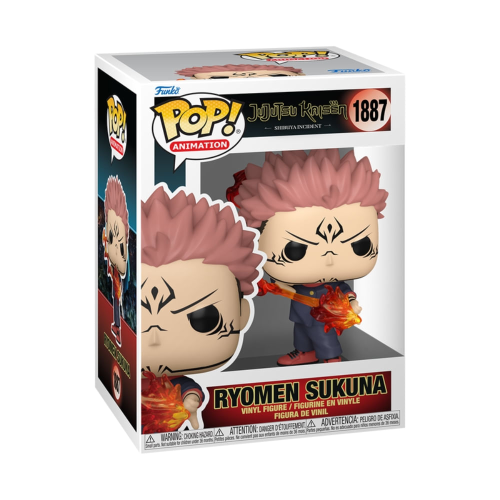 Boneco Funko Pop! Jujutsu Kaisen - Sukuna com Flecha de Fogo - Imagem 2