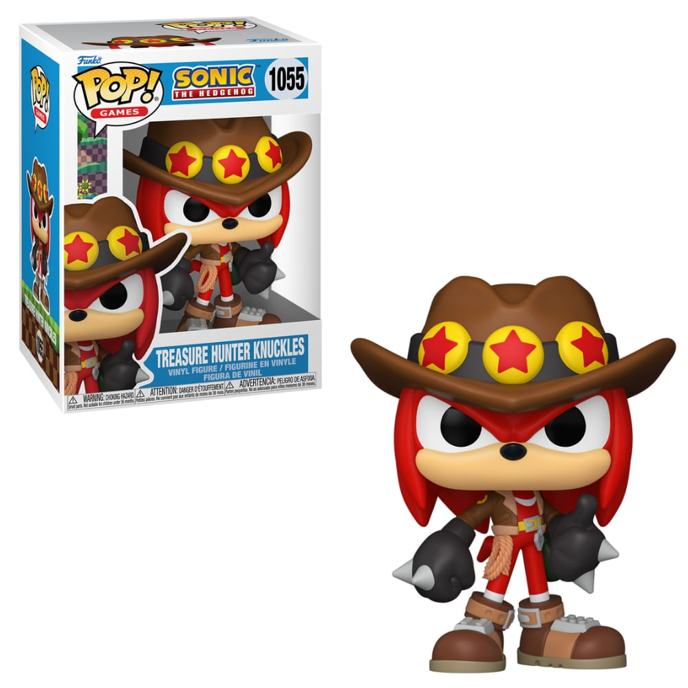 Boneco Funko Pop! Sonic - Caçador de Tesouros Knuckles