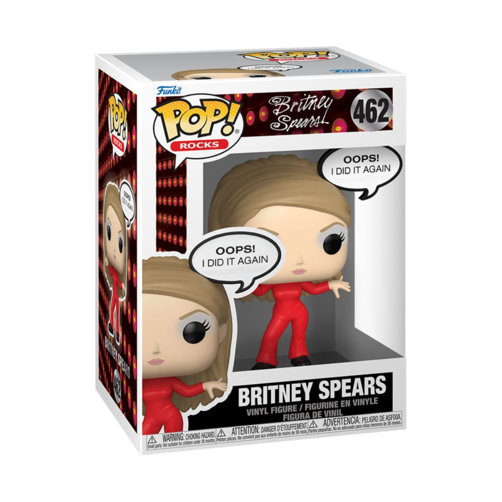 Boneco Funko Pop! Rocks Sayings - Britney Spears Oops, I Did it Again - Imagem 2