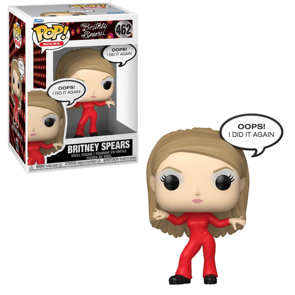 Boneco Funko Pop! Rocks Britney Spears Oops, I Did it Again