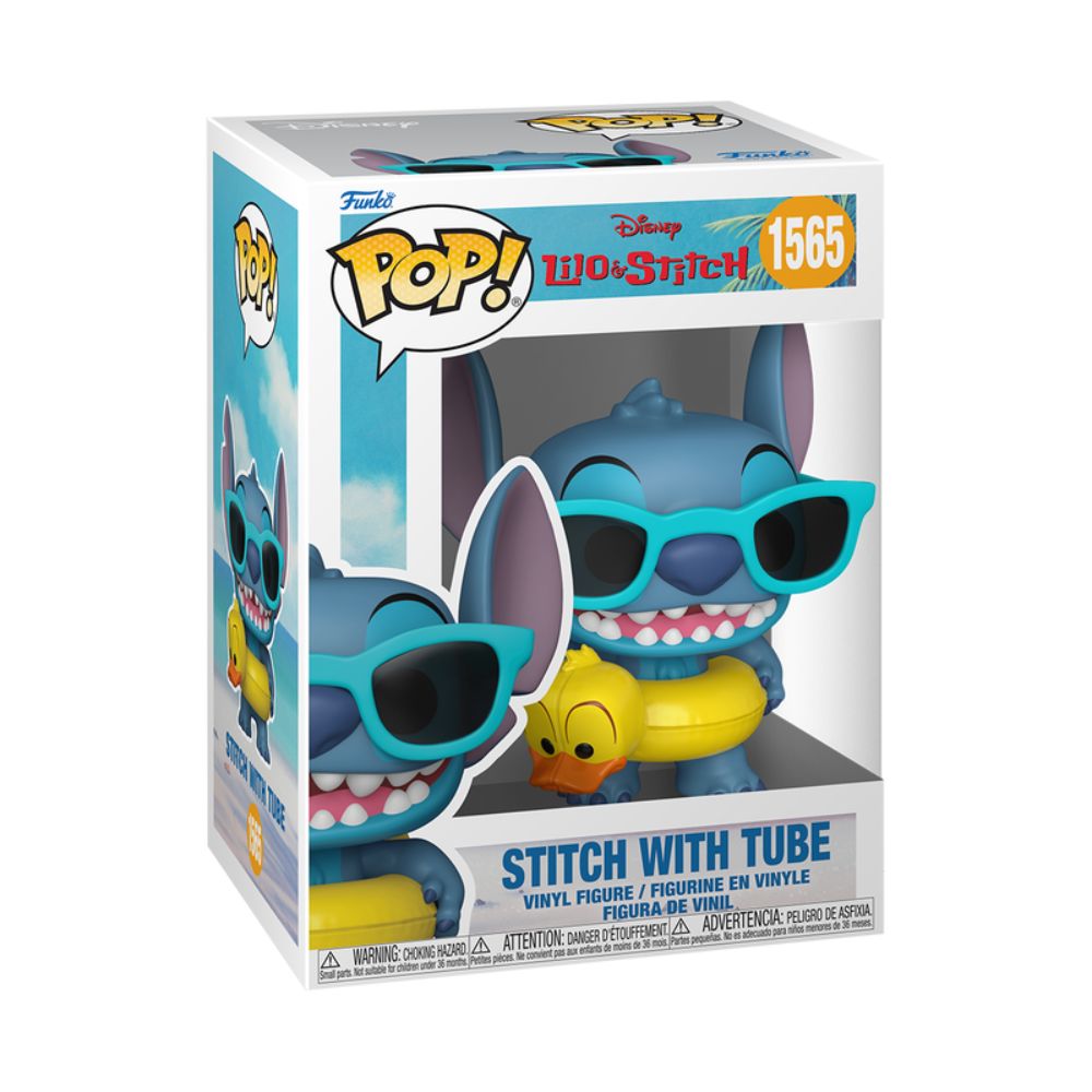 Boneco Funko Pop! Disney Lilo & Stitch - Stitch com Boia - Imagem 3