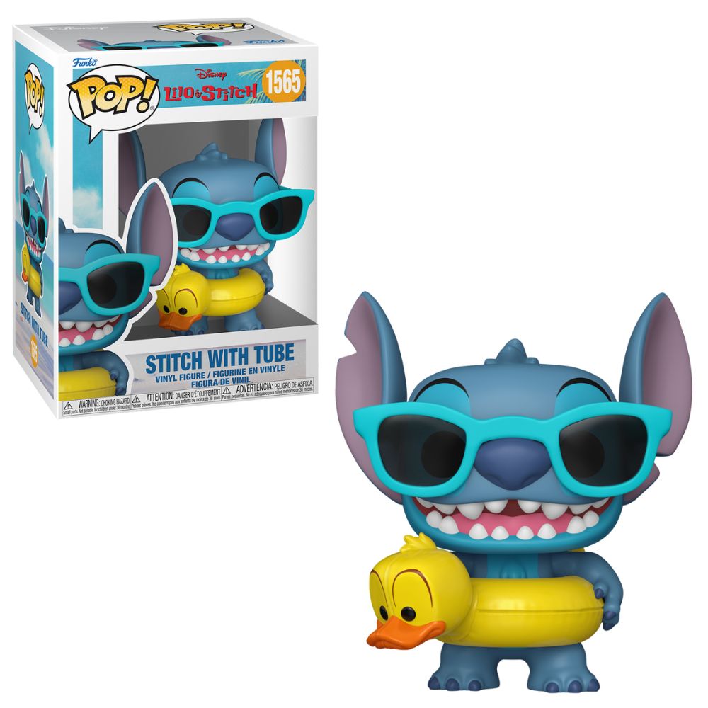 Boneco Funko Pop! Disney Lilo & Stitch - Stitch com Boia