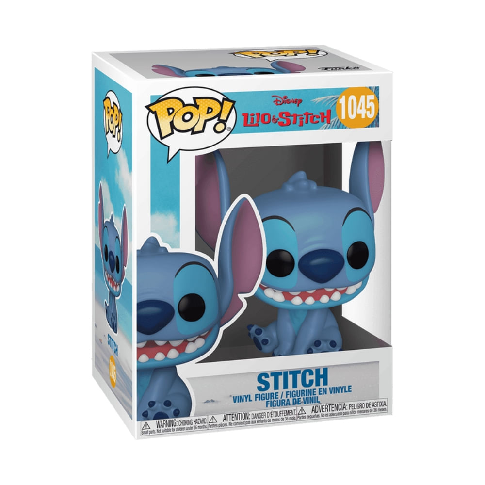 Boneco Funko Pop! Disney Lilo & Stitch - Stitch Sorrindo - Imagem 3