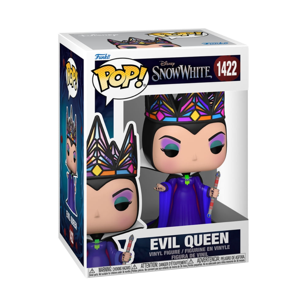 Boneco Funko Pop! Disney A Branca de Neve Live Action - Rainha Má Vestido Roxo - Imagem 2