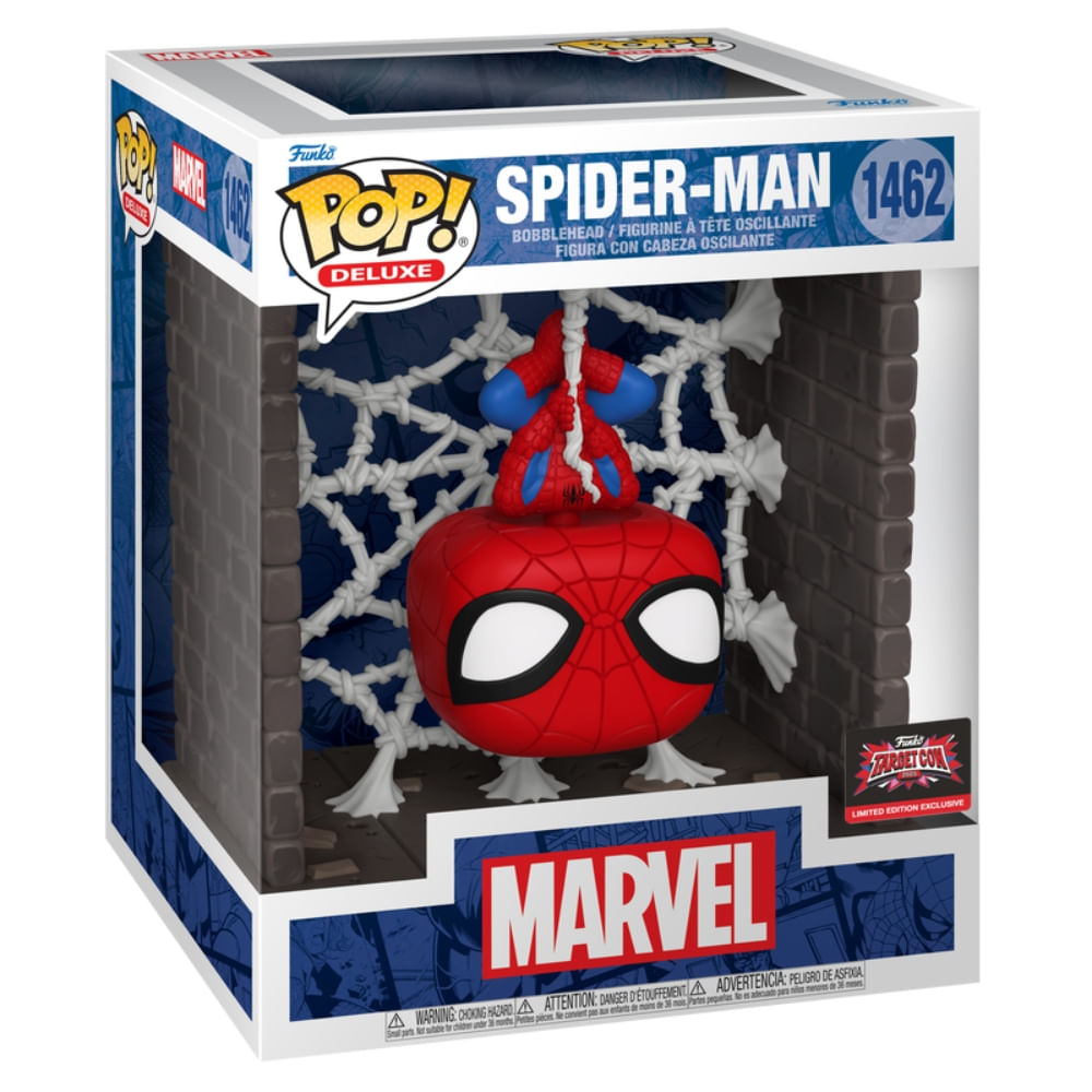 Boneco Funko Pop! Deluxe Marvel - Homem-Aranha na Teia - Imagem 3