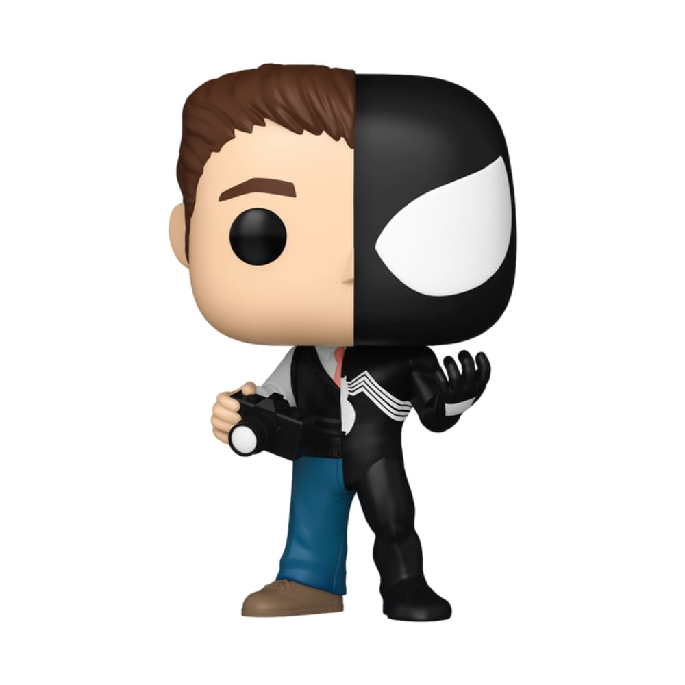 Boneco Funko Pop! Marvel Split - Peter Parker/Homem-Aranha Preto com Chase - Imagem 3