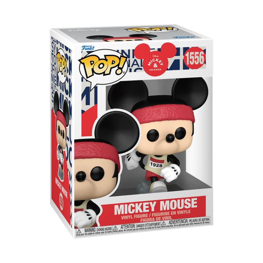 Boneco Funko Pop! Disney Vida Real - Mickey com Roupa de Corrida - Imagem 3