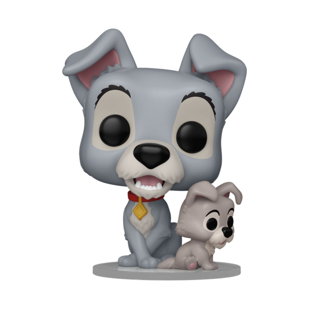 Boneco Funko Pop! Disney A Dama e o Vagabundo 70 anos - Vagabundo com Filhote - Imagem 3