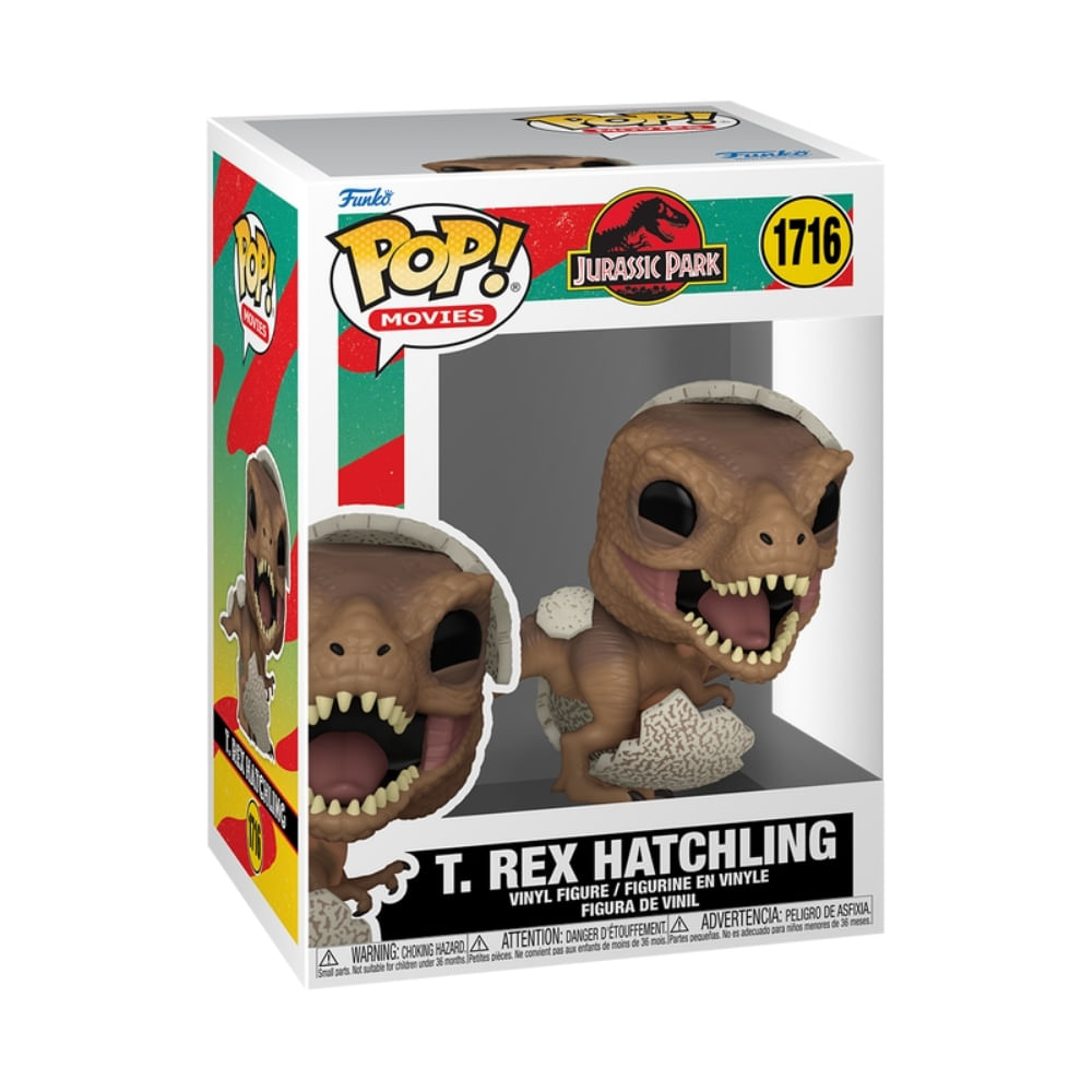 Boneco Funko Pop! Jurassic Park - Tiranossauro Rex Filhote - Imagem 3