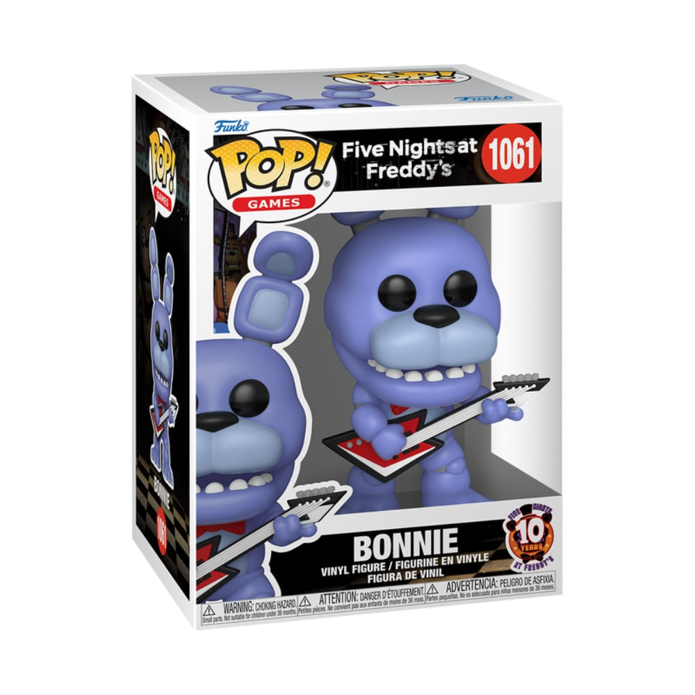 Boneco Funko Pop! Five Nights at Freddy’s 10 anos - Bonnie com Guitarra - Imagem 2