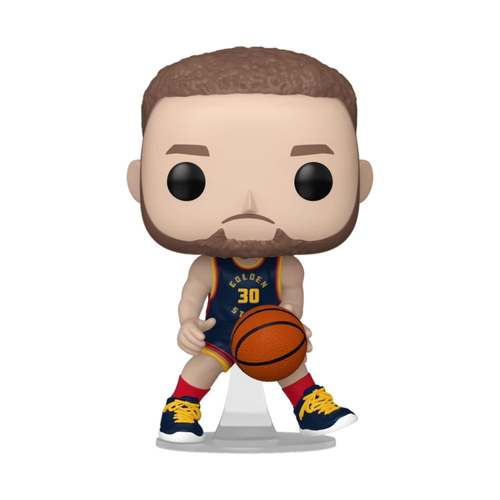 Boneco Funko Pop! NBA Warriors Uniforme 2024 - Stephen Curry - Imagem 3