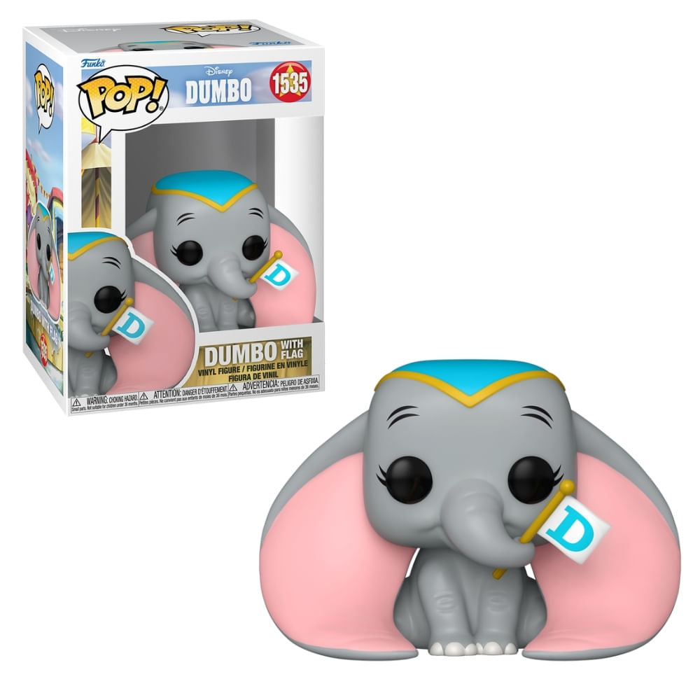 Boneco Funko Pop! Disney Dumbo - Dumbo com Bandeira