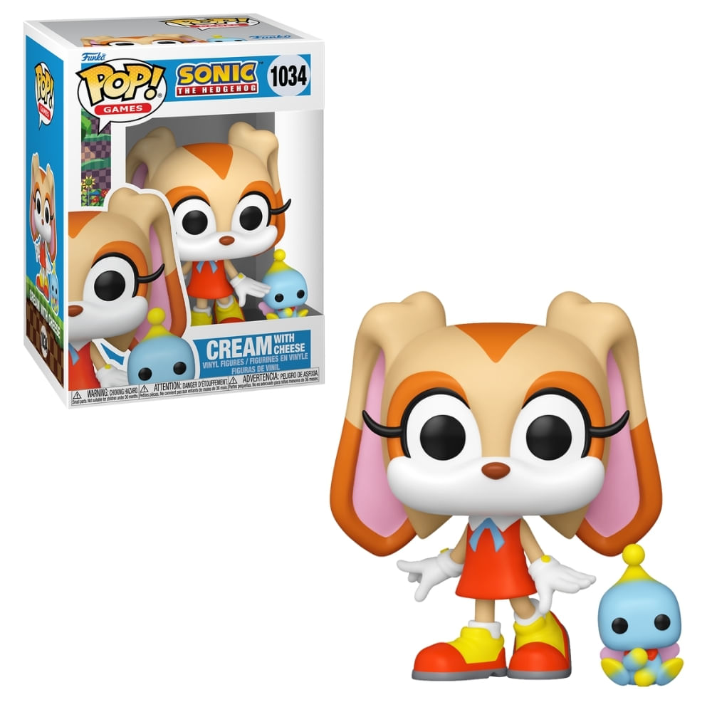 Boneco Funko Pop! & Buddy Sonic the Hedgehog Cream e Cheese