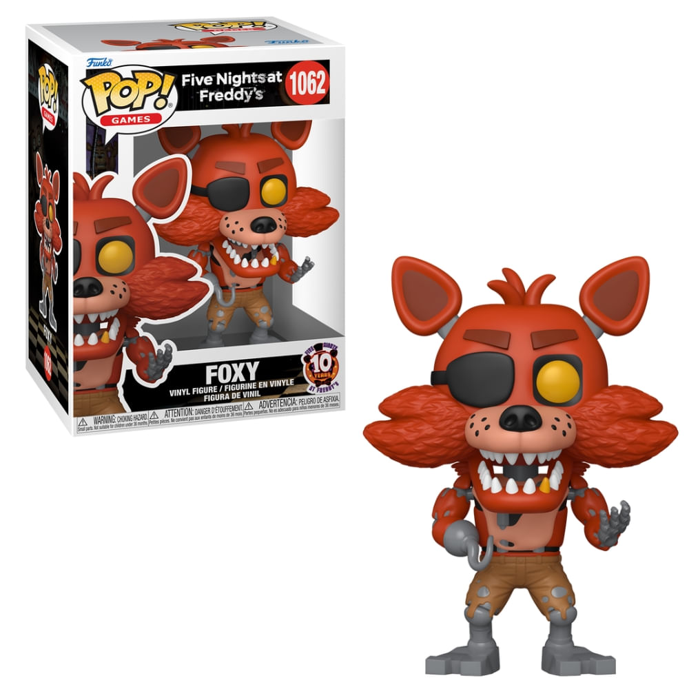 Boneco Funko Pop! Five Nights at Freddy’s 10 anos - Foxy