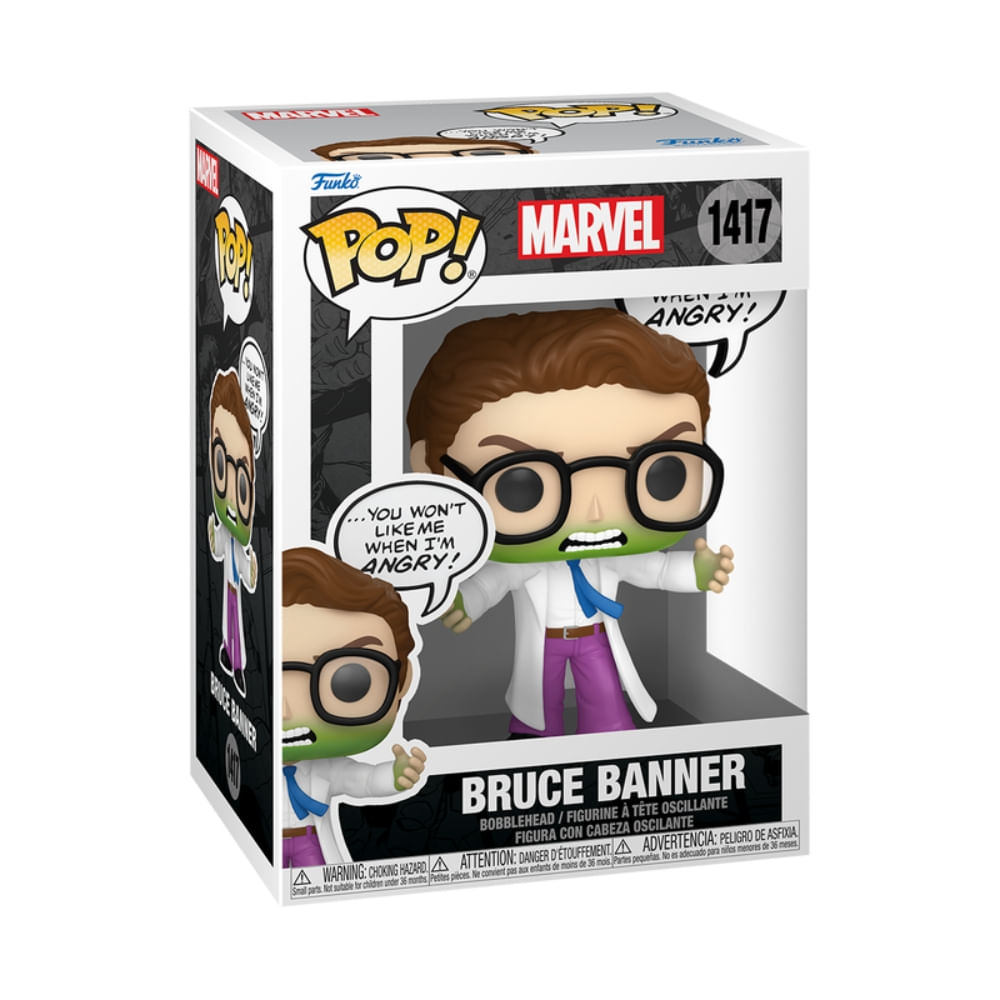 Boneco Funko Pop! Sayings Marvel - Bruce Banner - Imagem 2