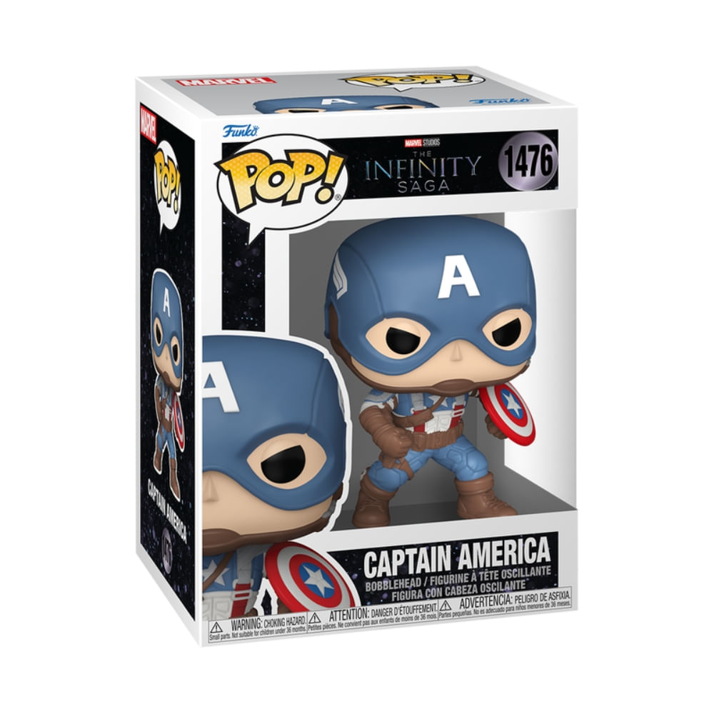 Boneco Funko Pop! Marvel Capitão América O Primeiro Vingador - Capitão América - Imagem 2
