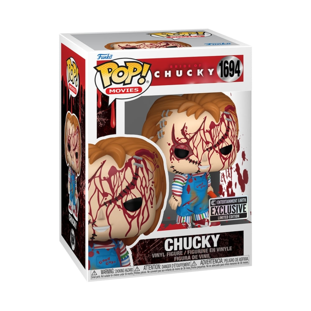 Boneco Funko Pop! A Noiva do Chucky - Chucky com Sangue - Imagem 2