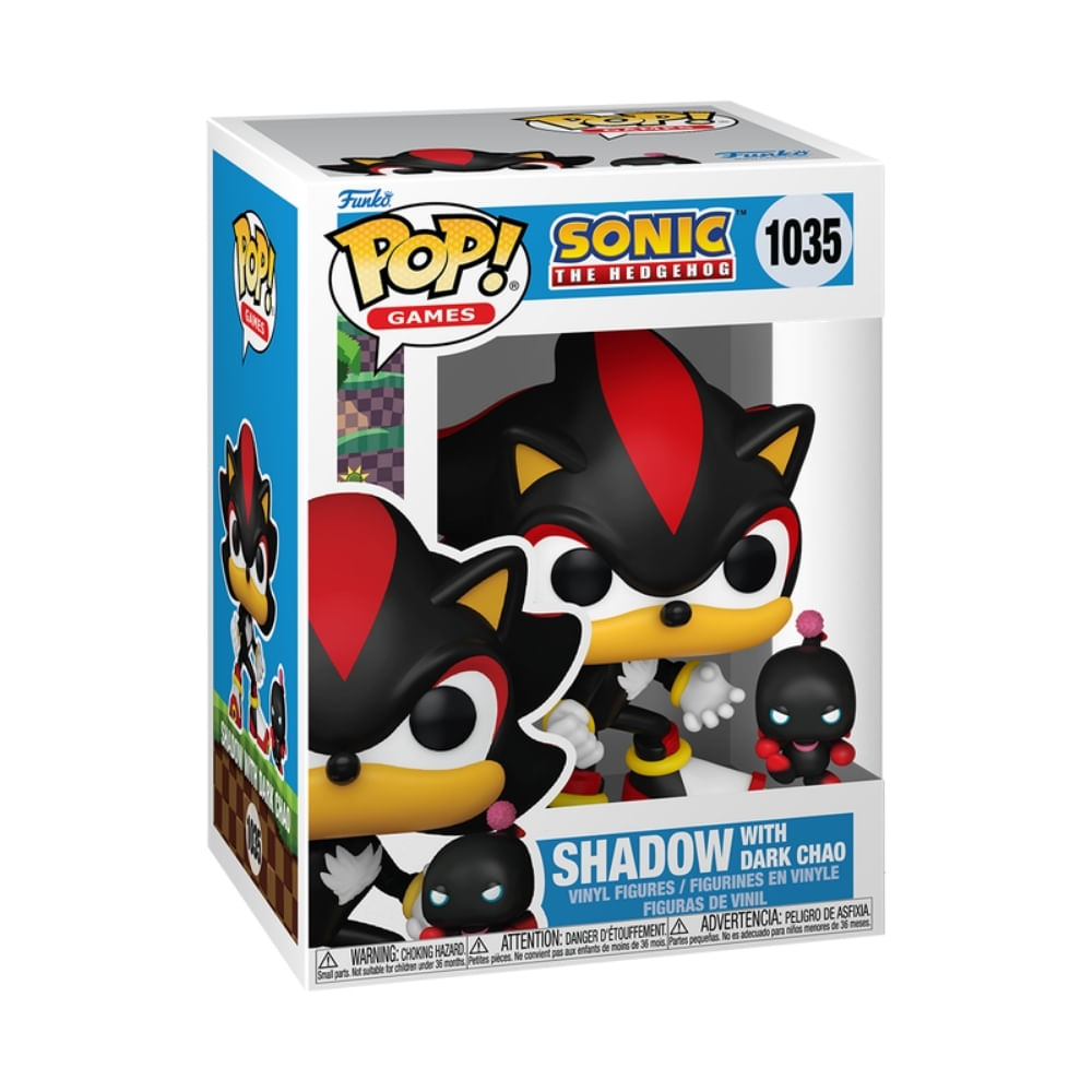 Boneco Funko Pop! & Buddy Sonic The Hedgehog - Shadow e Dark Chao - Imagem 2