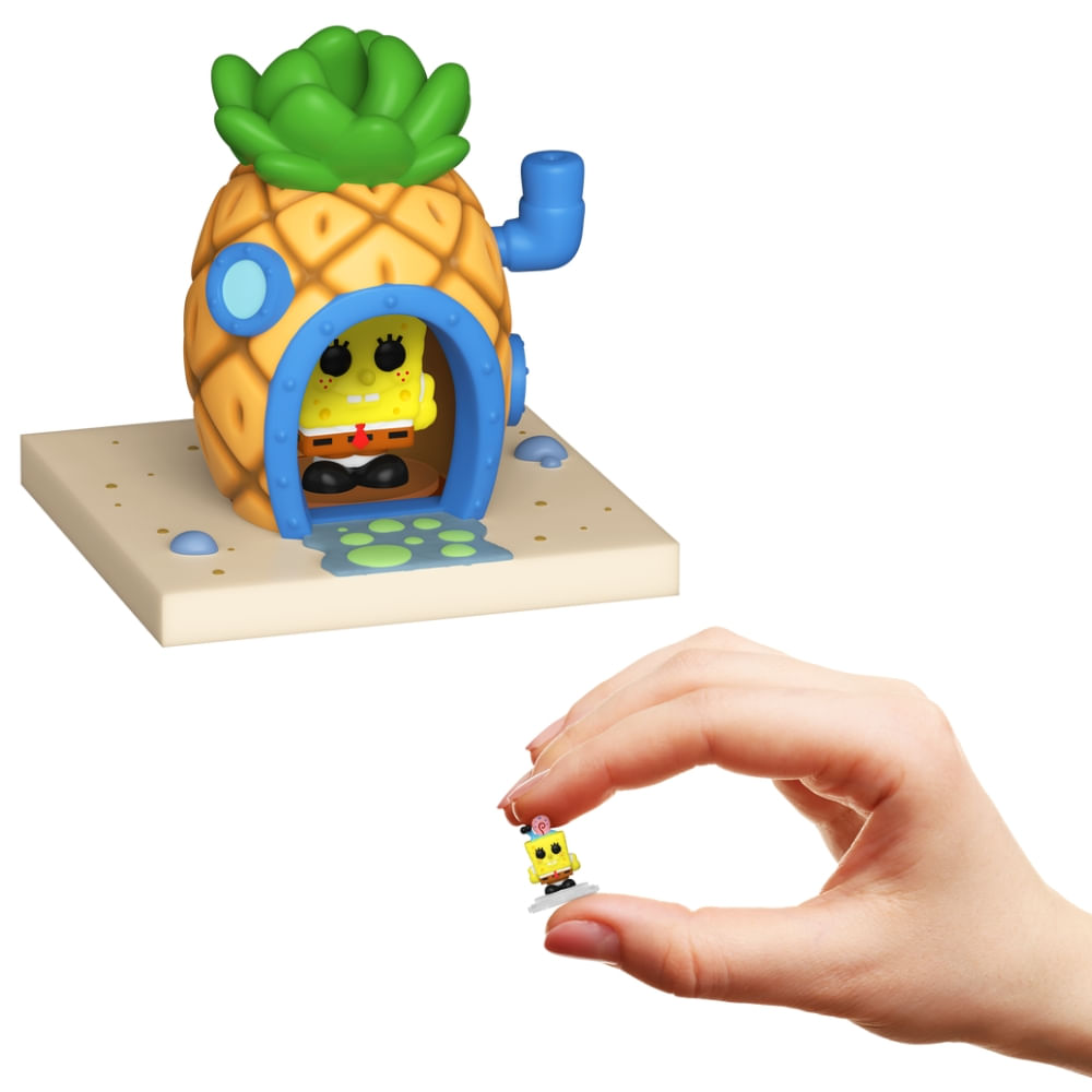 Bitty Pop! Town Bob Esponja e Gary na Casa de Abacaxi - Imagem 2