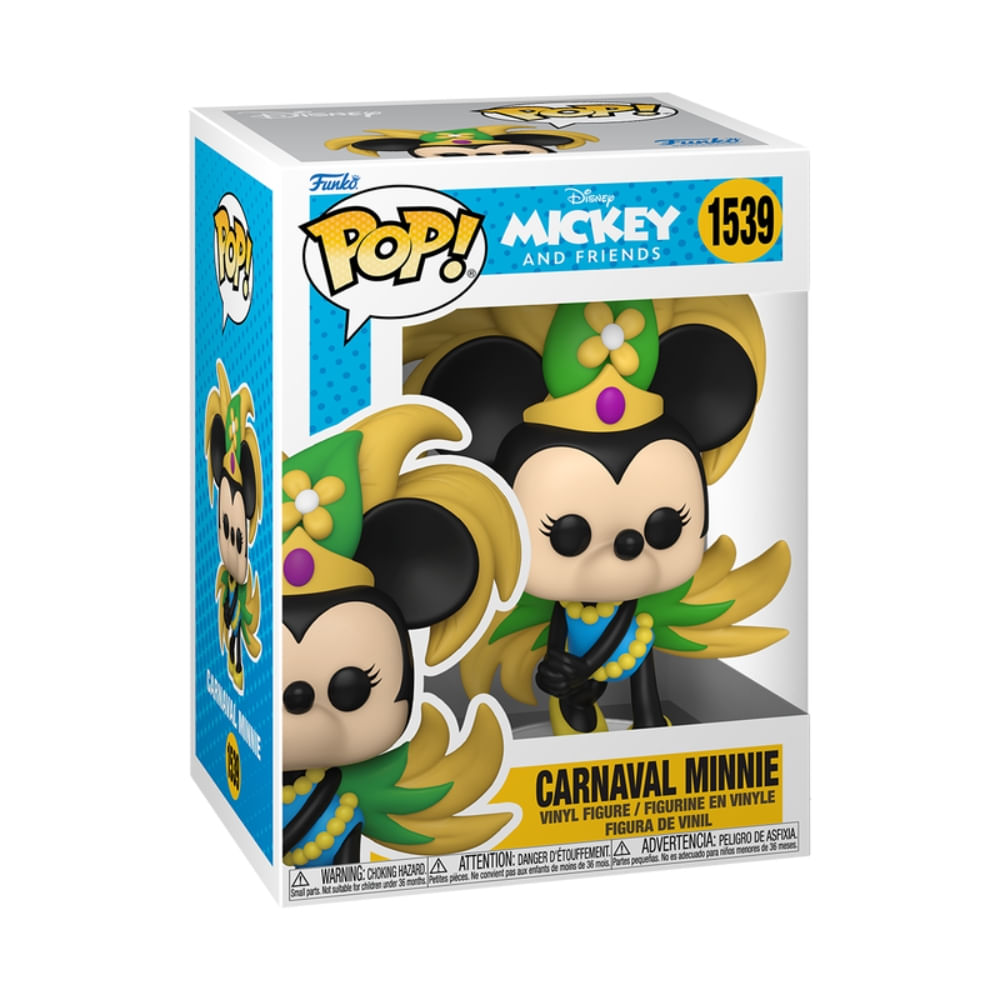 Boneco Funko Pop! Disney Mickey pelo Mundo - Minnie Carnavalesca - Imagem 3