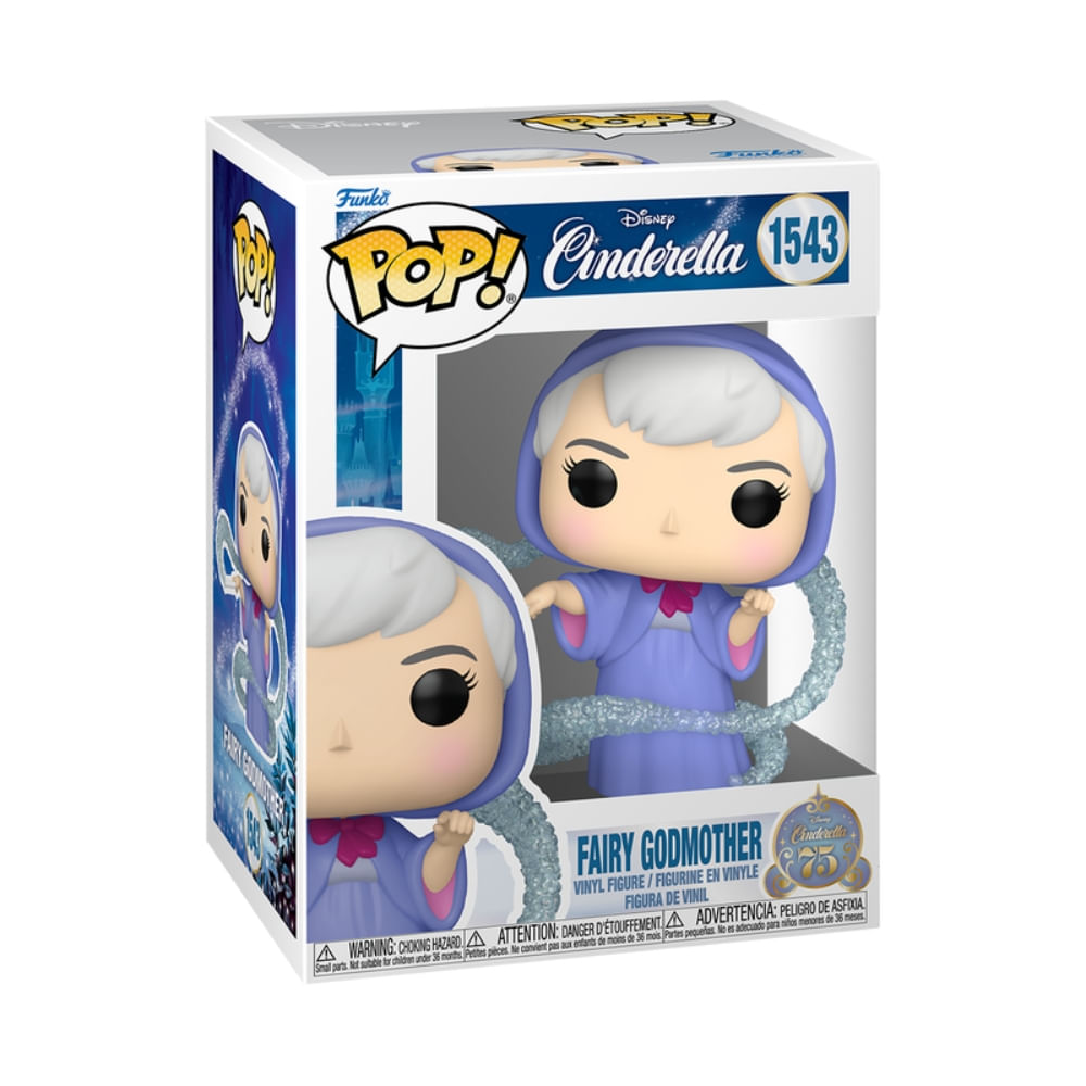 Boneco Funko Pop! Disney Cinderela 75 anos - Fada Madrinha - Imagem 2