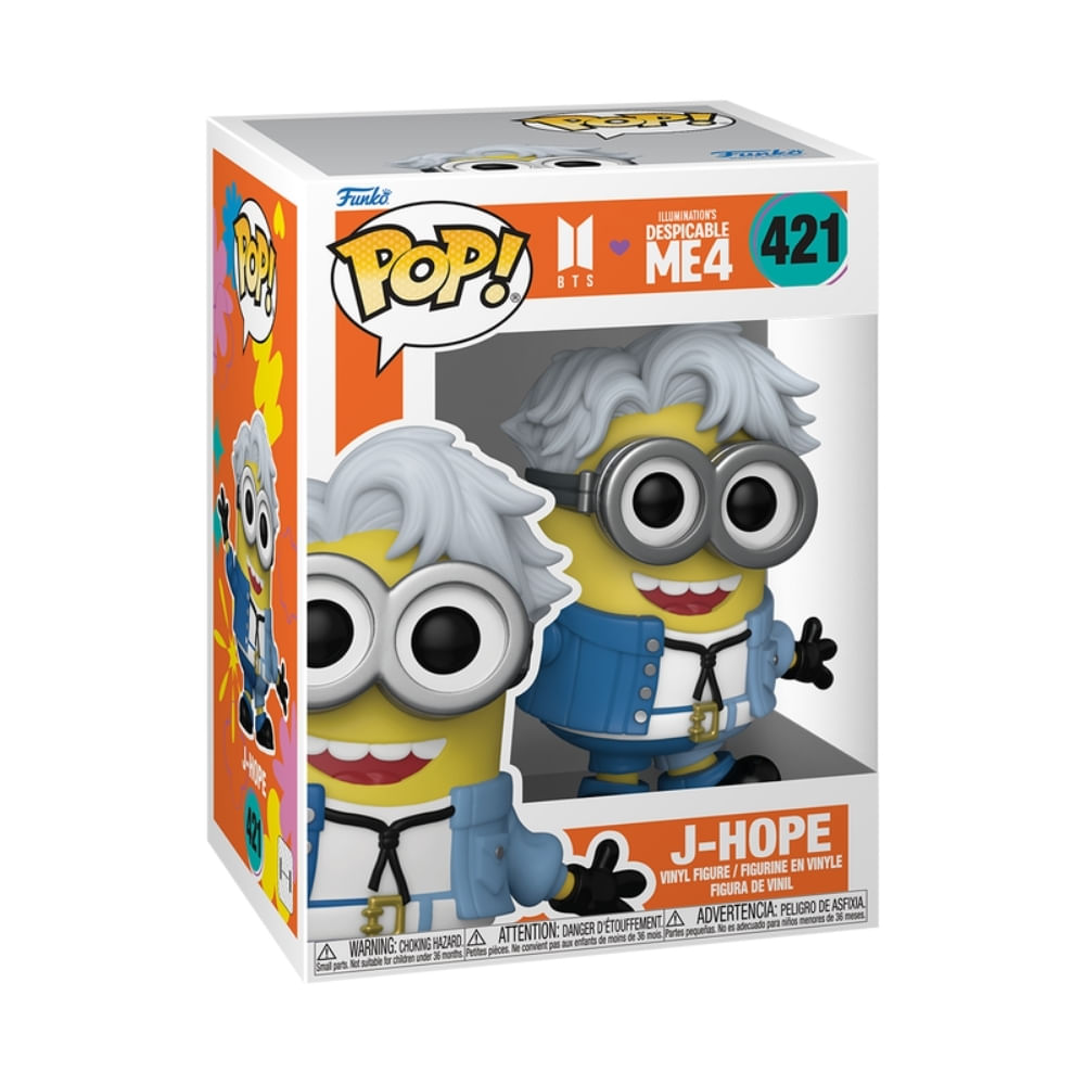 Boneco Funko Pop! Rocks BTS x Meu Malvado Favorito 4 - J-Hope - Imagem 2
