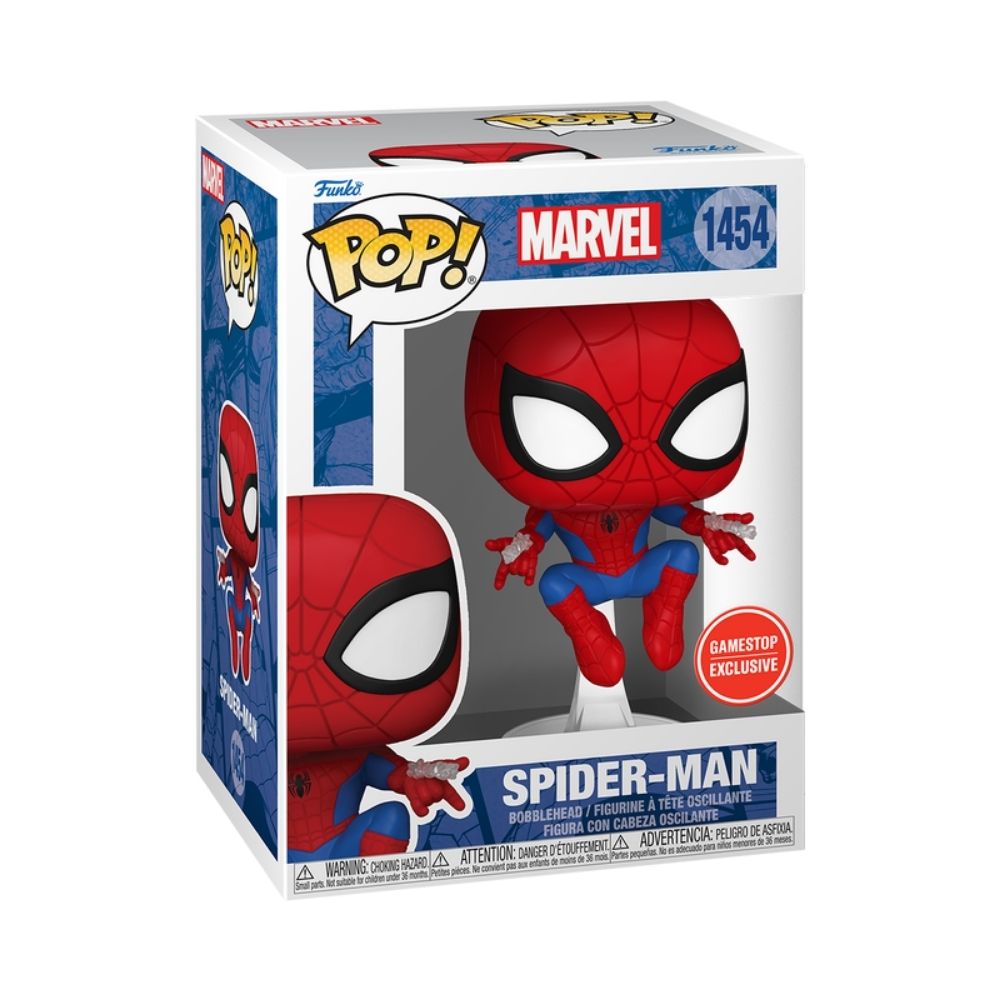 Boneco Funko Pop! Marvel Homem-Aranha Disparando Teia - Imagem 3