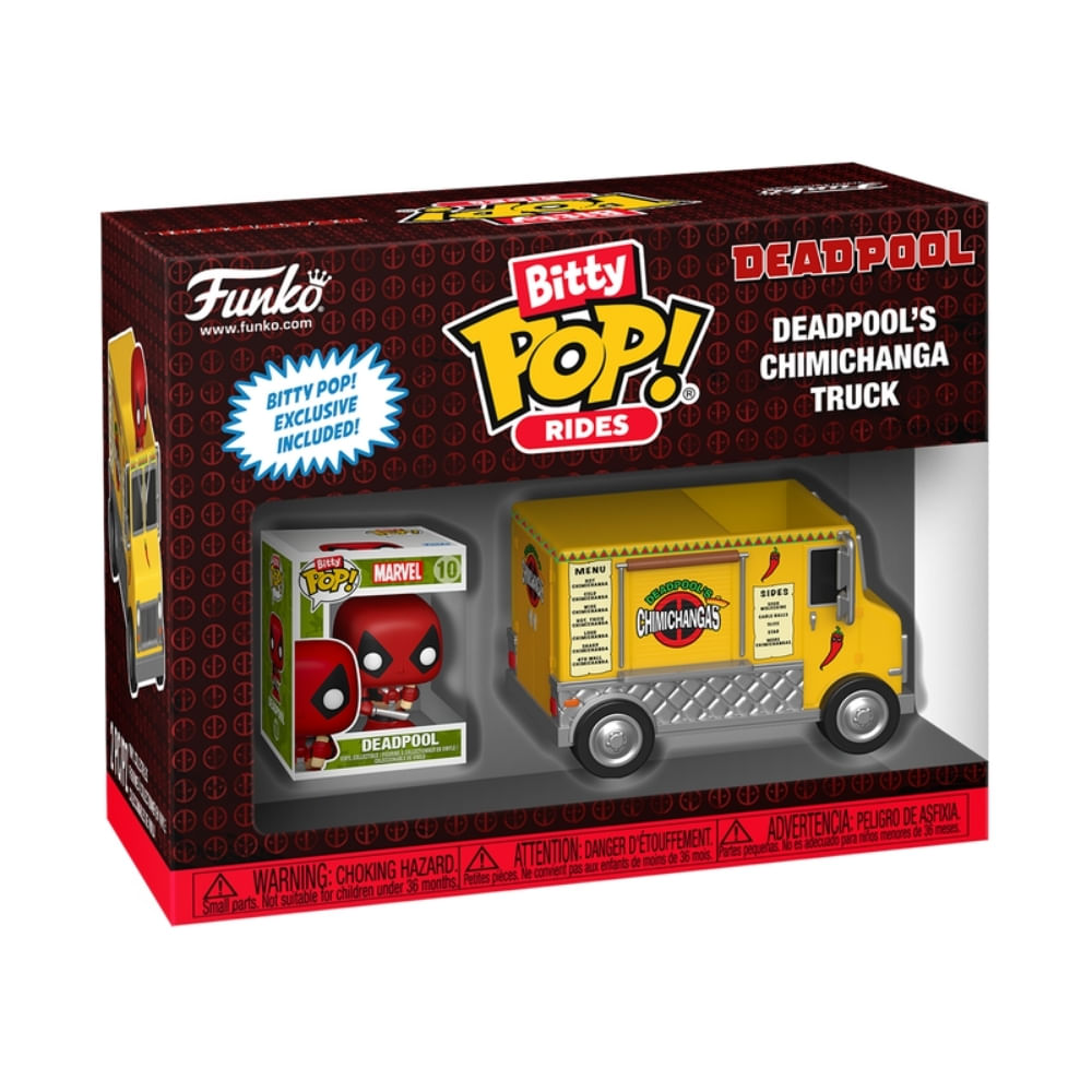 Bitty Pop! Town Marvel - Deadpool e Caminhão Chimichanga