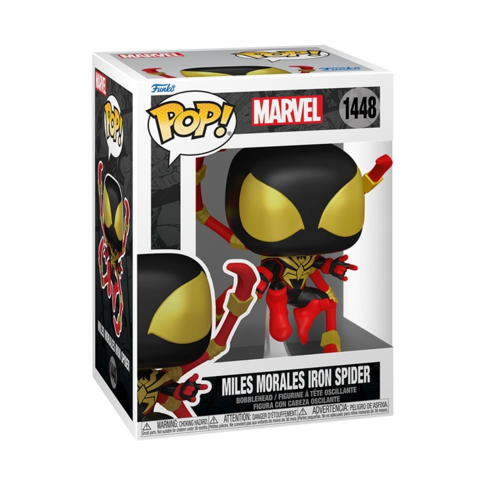 Boneco Funko Pop! Marvel HQ Homem-Aranha - Miles Homem-Aranha de Ferro - Imagem 2