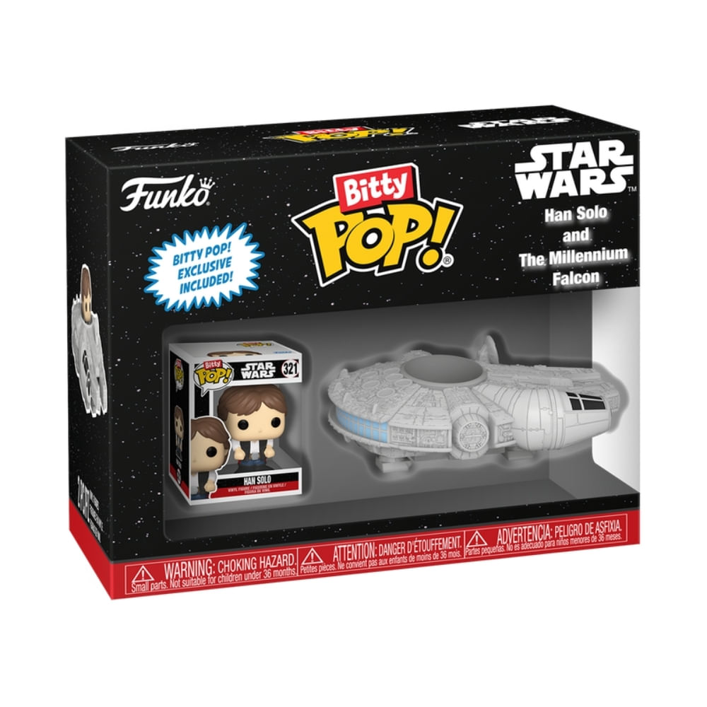 Bitty Pop! Ride Star Wars - Han Solo com a Millennium Falcon