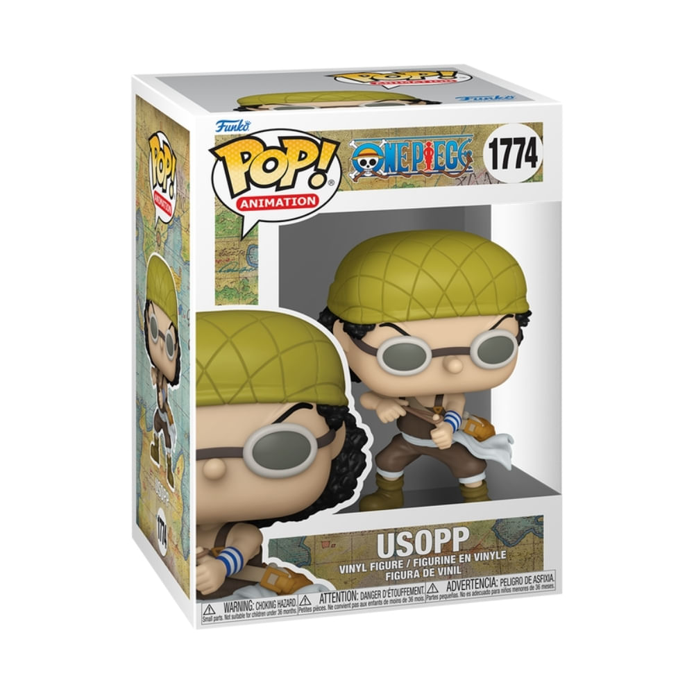 Boneco Funko Pop! One Piece - Usopp com Estilingue - Imagem 2