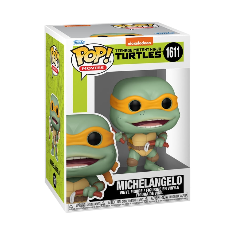 Boneco Funko Pop! As Tartarugas Ninja - Michelangelo com Nunchakus de Salsicha - Imagem 2