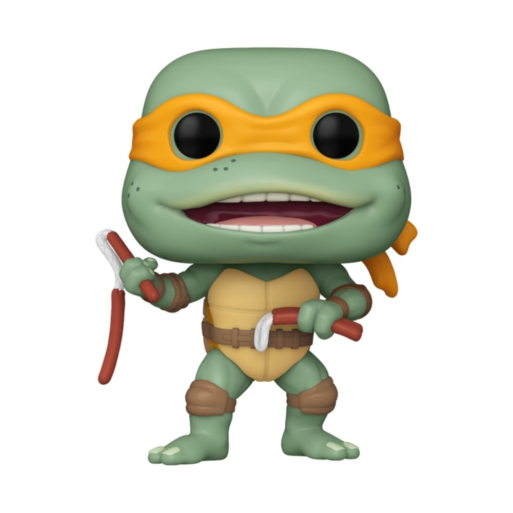 Boneco Funko Pop! As Tartarugas Ninja - Michelangelo com Nunchakus de Salsicha - Imagem 3