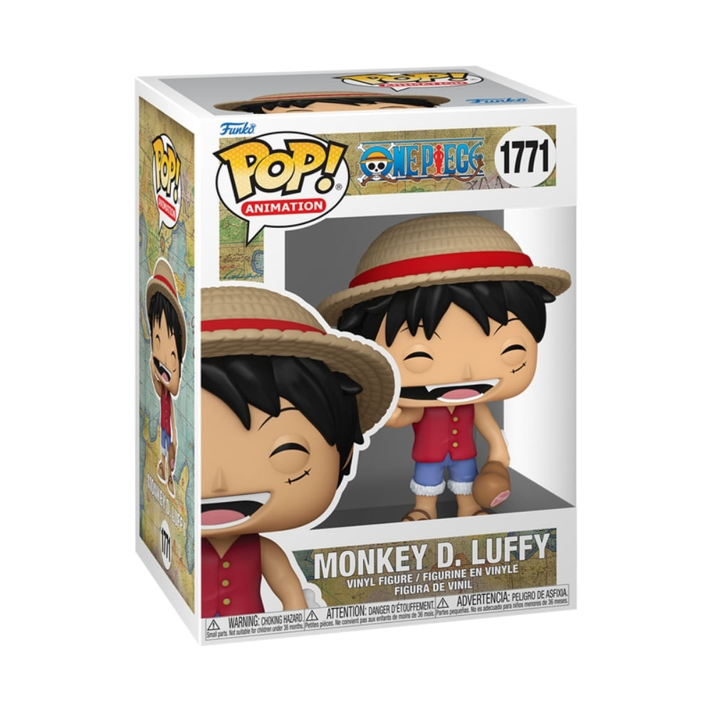 Boneco Funko Pop! One Piece - Luffy com Carne - Imagem 2