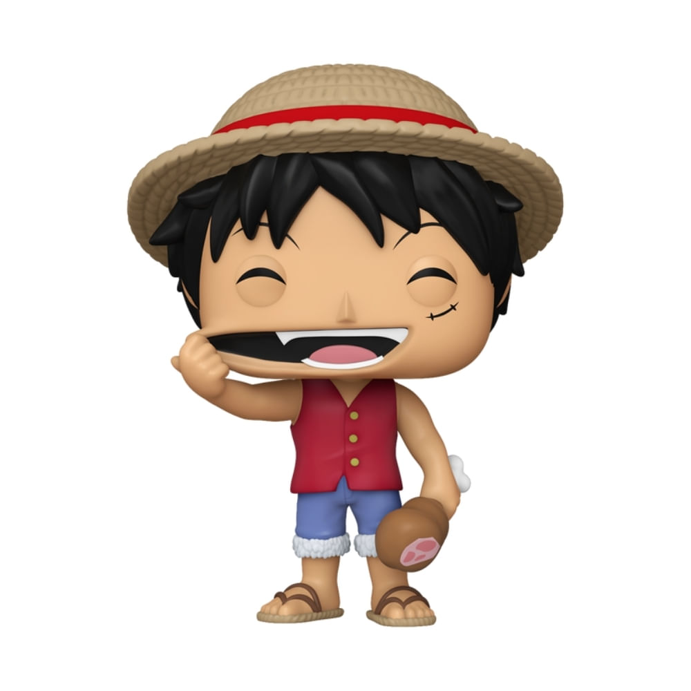 Boneco Funko Pop! One Piece - Luffy com Carne - Imagem 3