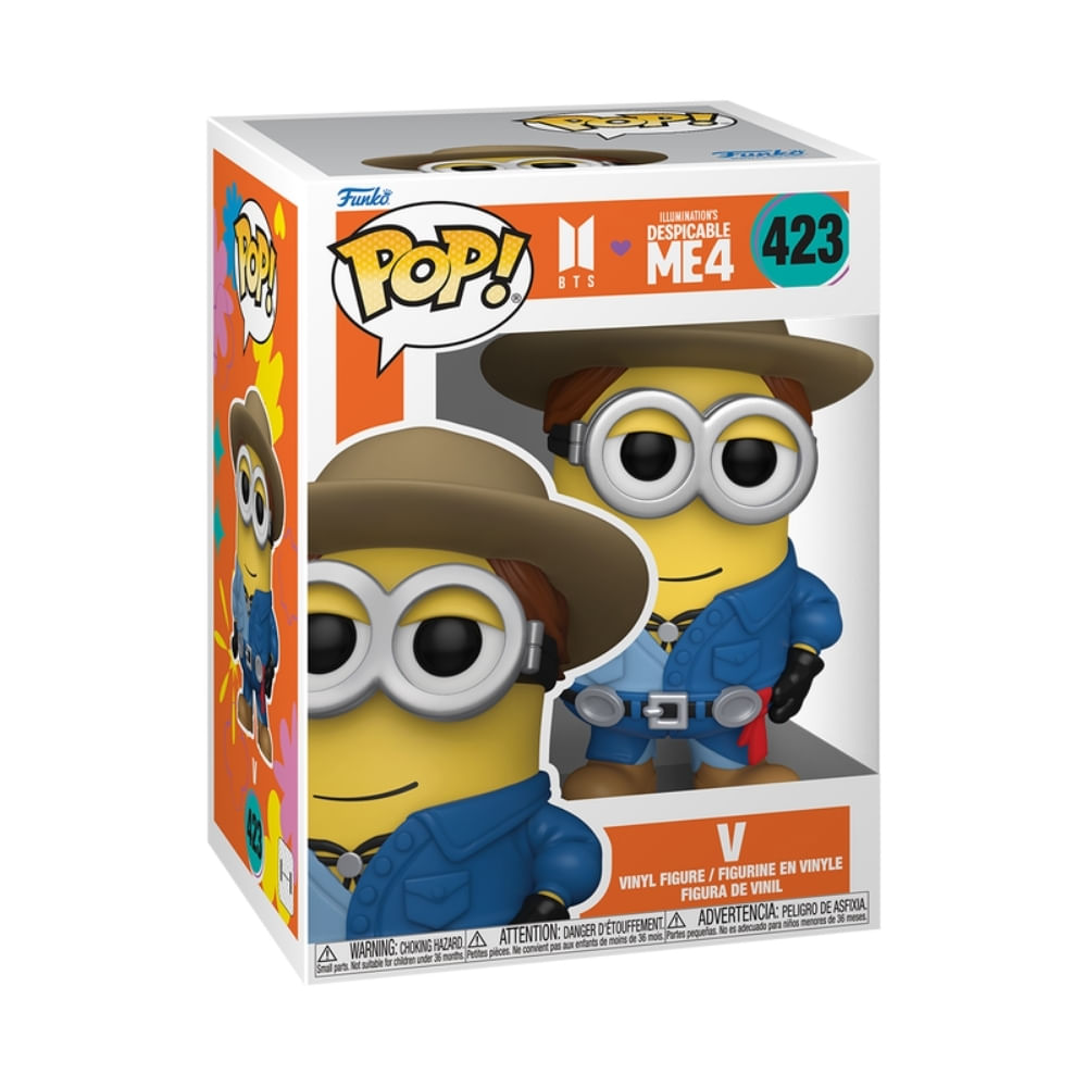 Boneco Funko Pop! Rocks BTS x Meu Malvado Favorito 4 - V - Imagem 3