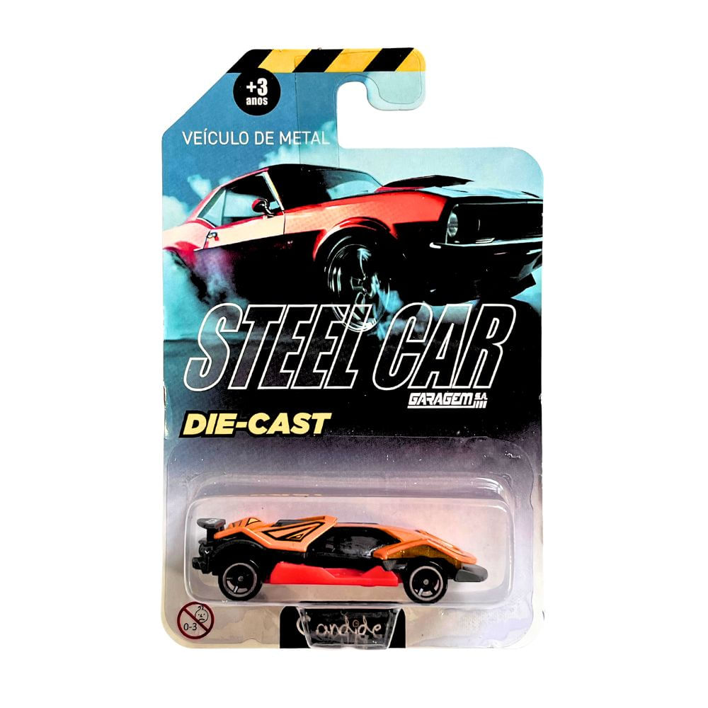 Mini Veículos Die Cast Garagem S.A. Ko Car Laranja Metálico - Imagem 4