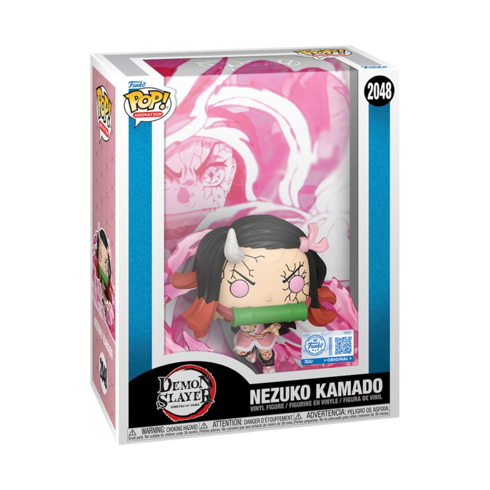 Boneco Funko Pop! Poster Demon Slayer - Nezuko (Explosão de Sangue) - Imagem 3