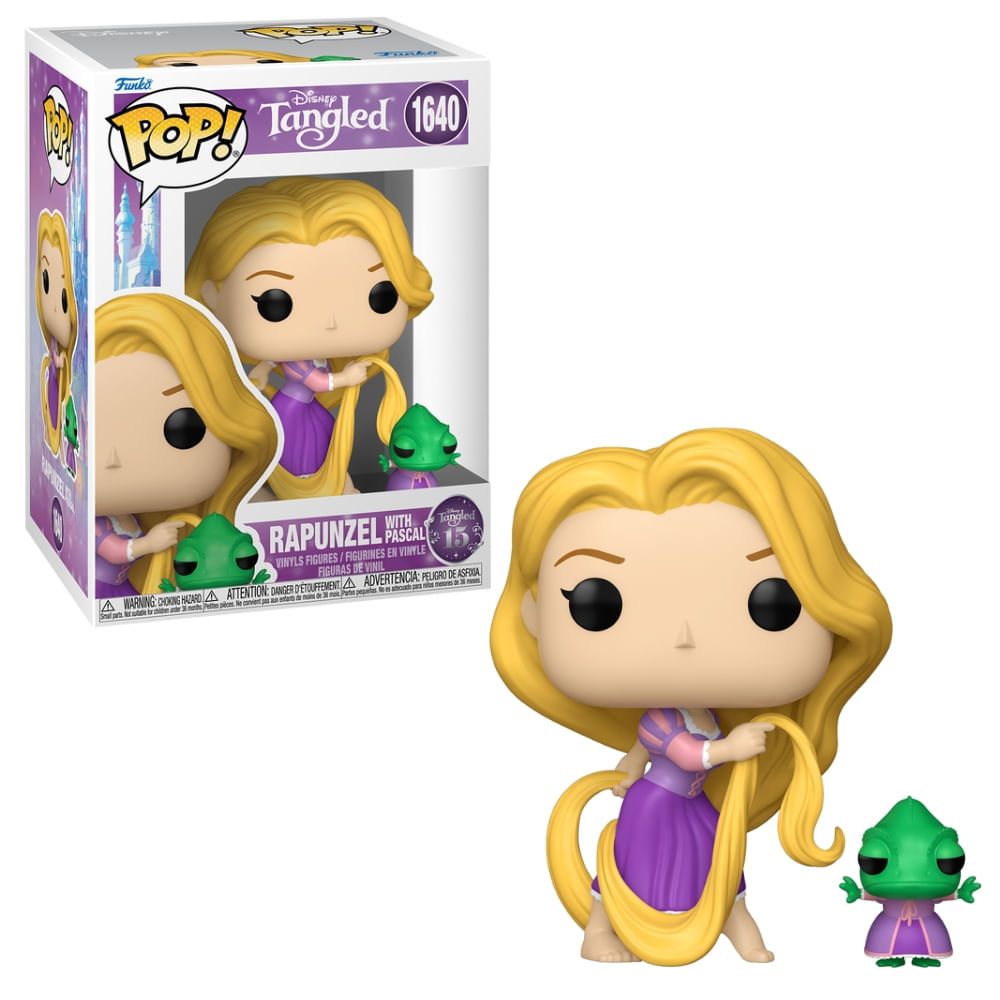 Boneco Funko Pop! & Buddy Disney Enrolados - Rapunzel e Pascal